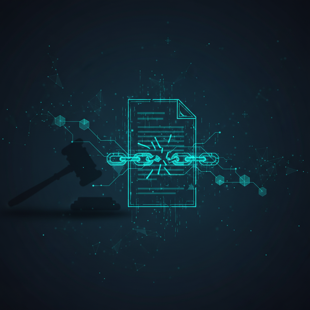 Court-ready chain-of-custody evidence concept