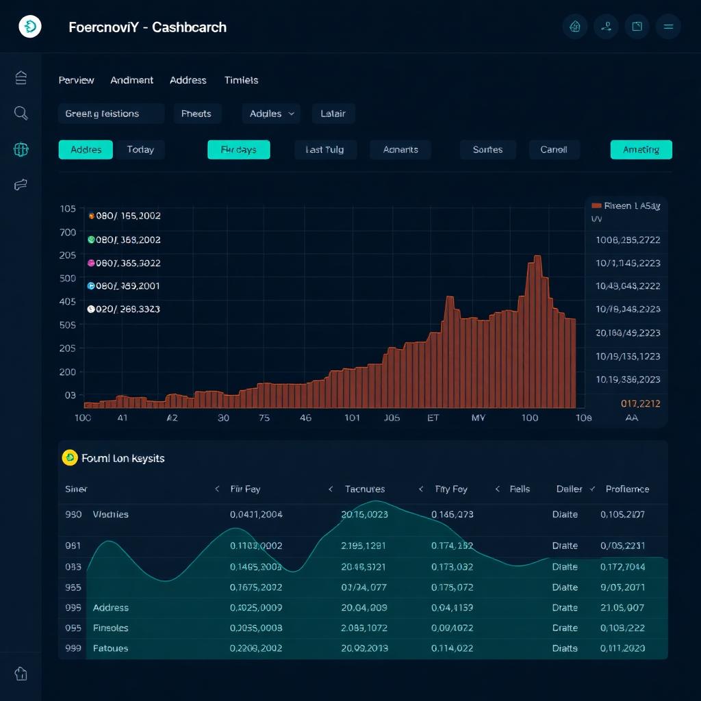 Forensic dashboard showing clustered wallet addresses and transaction timeline with highlighted micro-movements